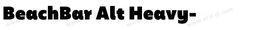 BeachBar Alt Heavy字体转换